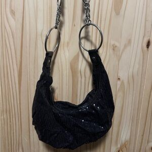 Black Sequin Women's Bag